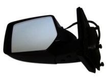 Black ; Left Power, Manual Folding Mirror for 2007-2010 Jeep MK Patriot Crown Automotive