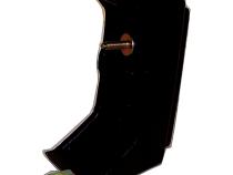 Left Front Bumper Guard for Jeep 84-96 XJ Cherokee, 86-92 MJ Comanche, Black Crown Automotive