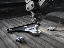 GoosePuck 5 Inch offset ball-puck mount for Ford 2017 to current 25K Towing (With STD Ball Assy and 101177) Gen Y Hitch