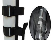 Roll Bar Flashlight Holder Works w/ 3 inch Roll Bars Nylon &amp;amp; Elastic w/ Hook &amp;amp; Loop Straps For D-Cell Flashlights (1) Flashlight Holder RT Off Road