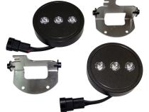 LED Fog Lamp Kit with H10 Connector for 2007-2009 Jeep JK Wrangler Set of 2 RT Off Road