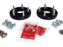 .75 inch Wide Black Wheel Spacer Set for Jeep 15-18 BU Renegade, 14-18 KL Cherokee RT Off Road