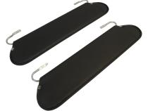 Gray Sun Visor Set for 1972-1986 Jeep CJ-5, CJ-6, CJ-7 and CJ-8 Set of 2 RT Off Road