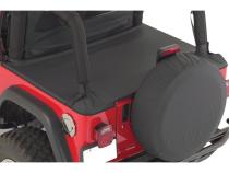 Tonneau Cover Soft Folding Cover Black Denim 1997-2006 TJ Wrangler RT Off Road